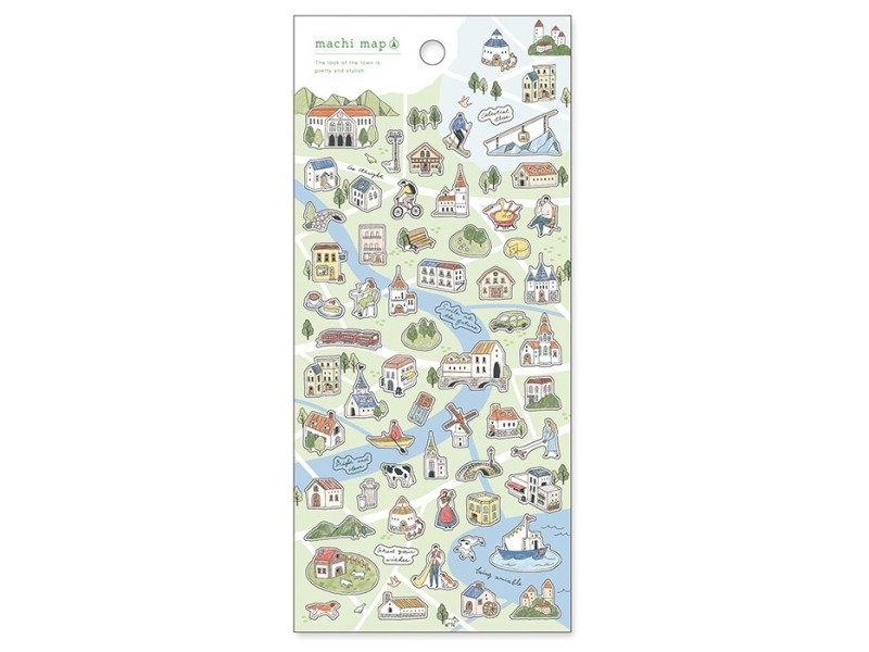 Mindwave Stickers Machi Map 81943 - Green City