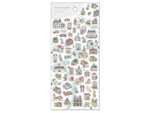 Mindwave Stickers Machi Map 81944 - Gray City