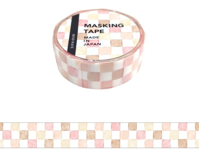 Mindwave Washi Tape - Check Pattern 9