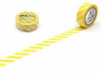 MT Deco Washi Tape Stripe - Lemon