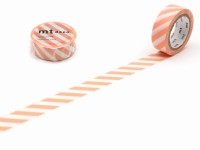 MT Deco Washi Tape Stripe - Salmon Pink