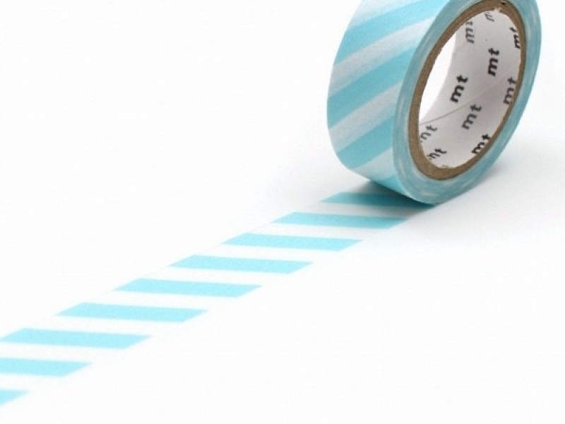 MT Deco Washi Tape Stripe - Mint Blue