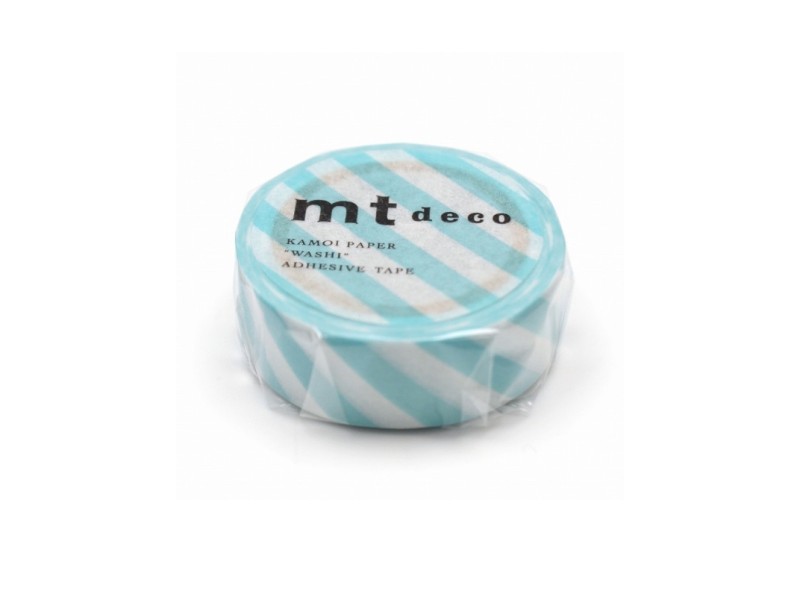 MT Deco Washi Tape Stripe - Mint Blue