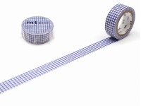 MT Deco Washi Tape - Grid Blueberry