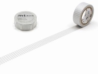 MT Deco Washi Tape - Grid Silver