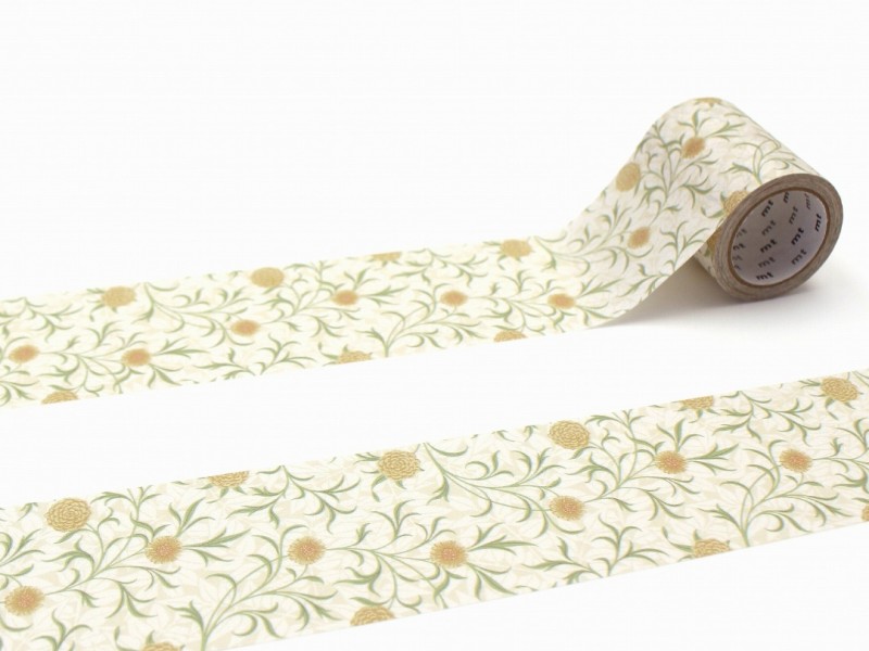 MT x William Morris Wide Washi Tape - Scroll And Flower