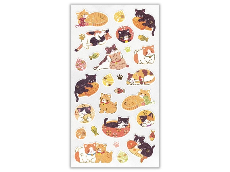 NB Co. Wanowa Paper Stickers - Japanese Cat