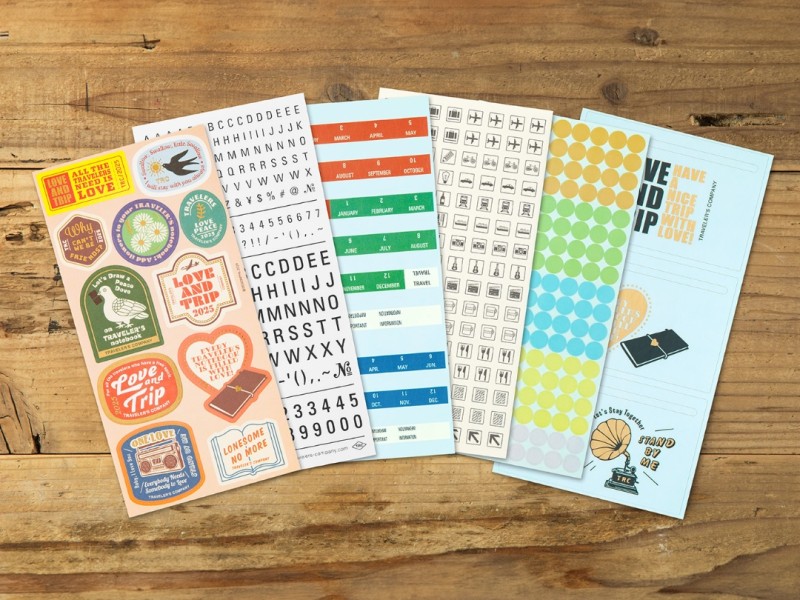 2025 Traveler's Company Customized Sticker Set