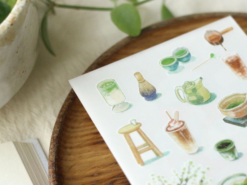 Teayou Print-On Stickers - Matcha Garden