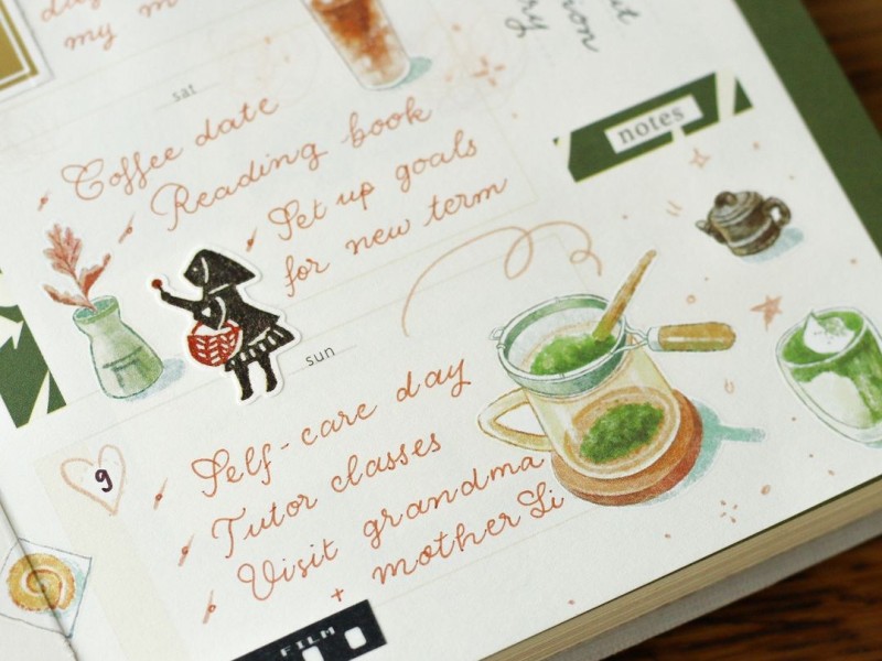 Teayou Print-On Stickers - Matcha Garden