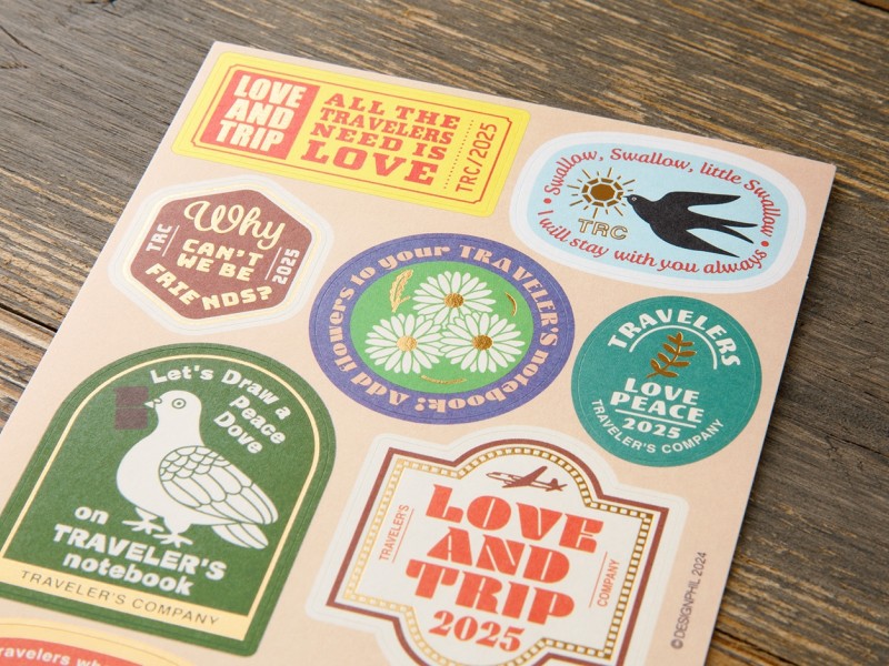 2025 Traveler's Company Customized Sticker Set