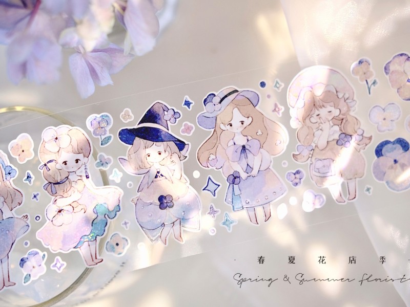 Pre-Order Freckles Tea Die-Cut Sticker Tape Vol.4 - Little Flower Fairy