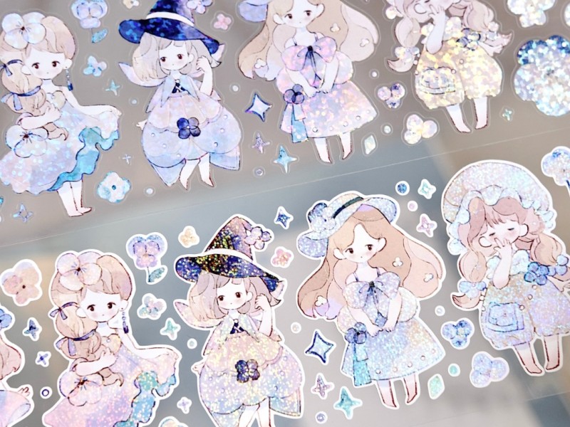 Pre-Order Freckles Tea Die-Cut Sticker Tape Vol.4 - Little Flower Fairy