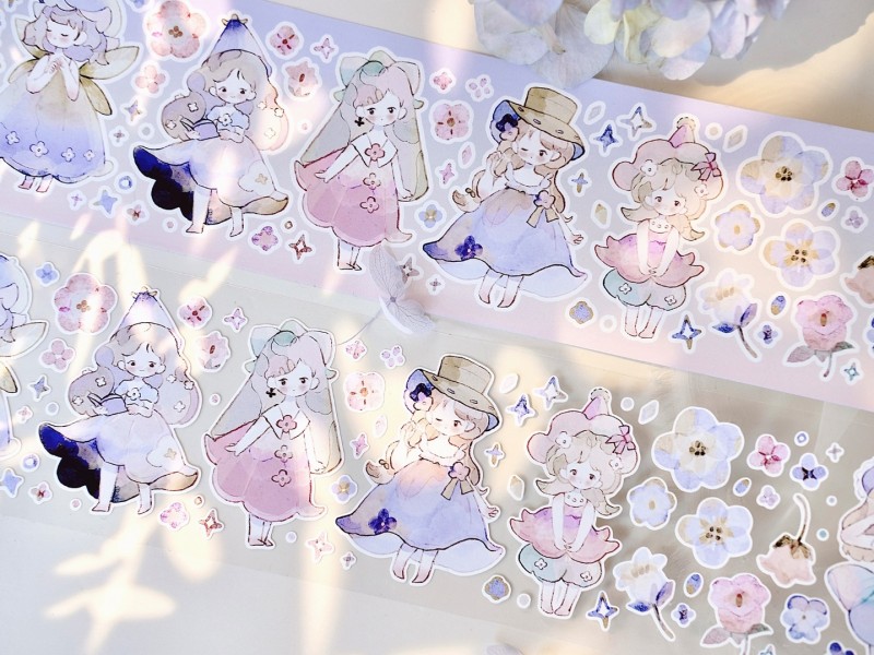 Pre-Order Freckles Tea Die-Cut Sticker Tape Vol.4 - Little Flower Fairy