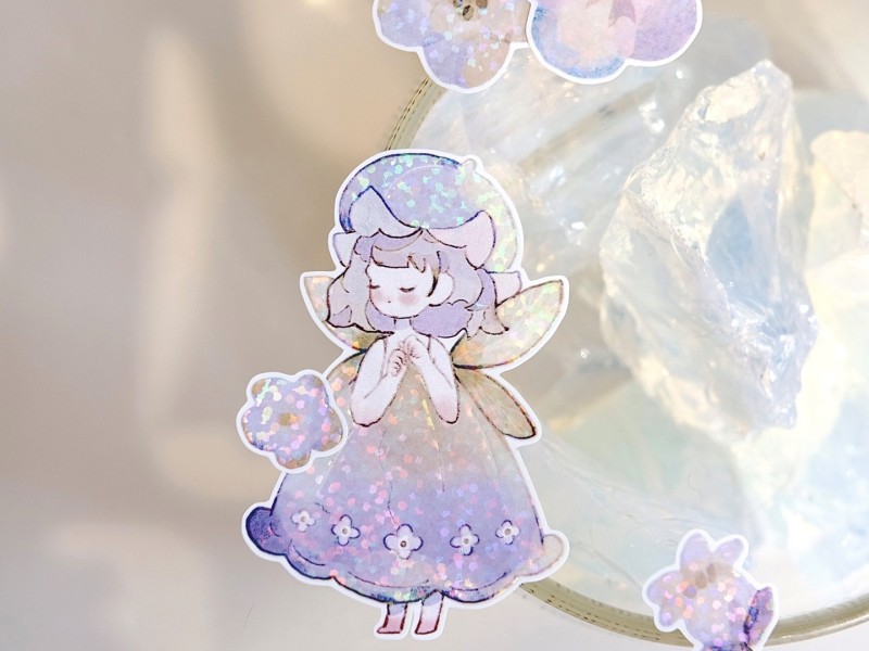 Pre-Order Freckles Tea Die-Cut Sticker Tape Vol.4 - Little Flower Fairy