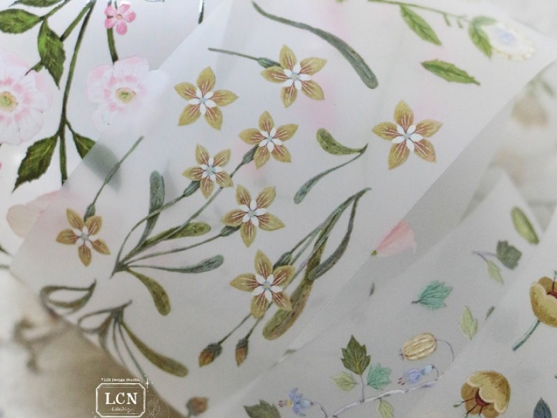 Lin Chia Ning Matte PET Tape - Flower No.1