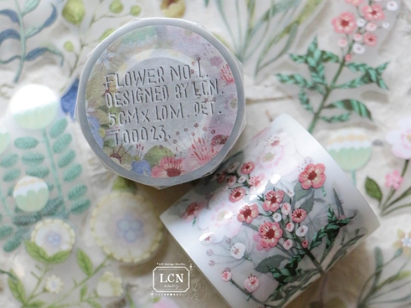 Lin Chia Ning Matte PET Tape - Flower No.1