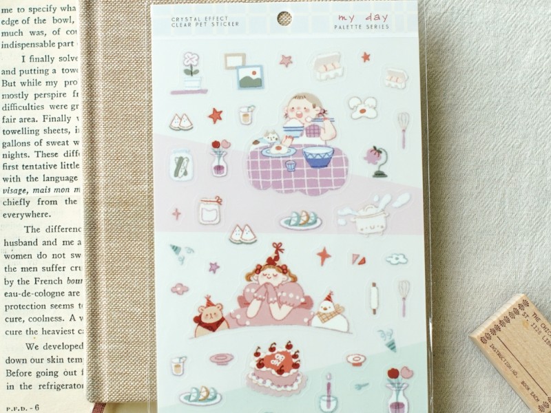 Teayou Palette Series Crystal Stickers - My Day