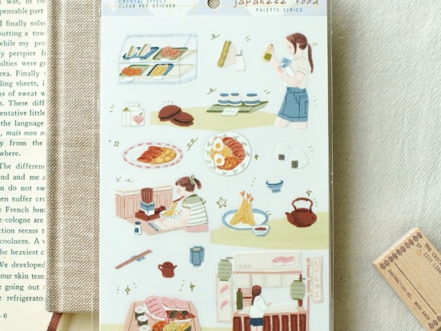 Teayou Palette Series Crystal Stickers - Japanese Food