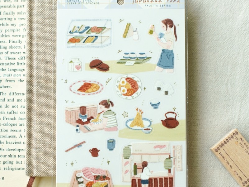 Teayou Palette Series Crystal Stickers - Japanese Food