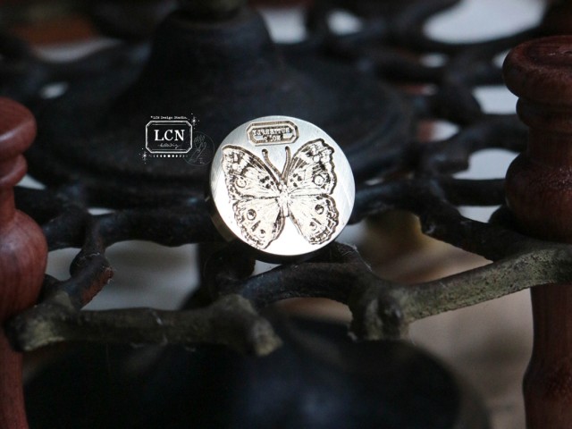 Pre-Order LCN Wax Seal Stamp - Butterfly No.02