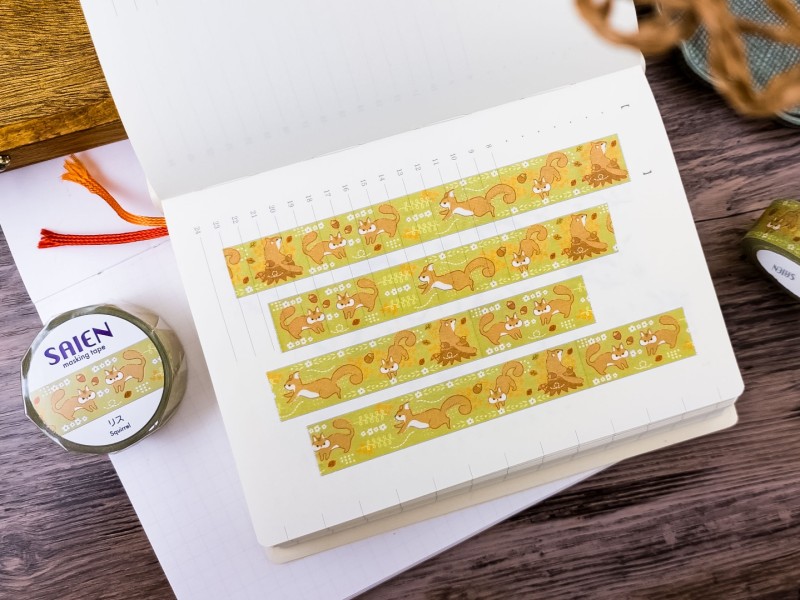 Saien Washi Tape - Squirrel