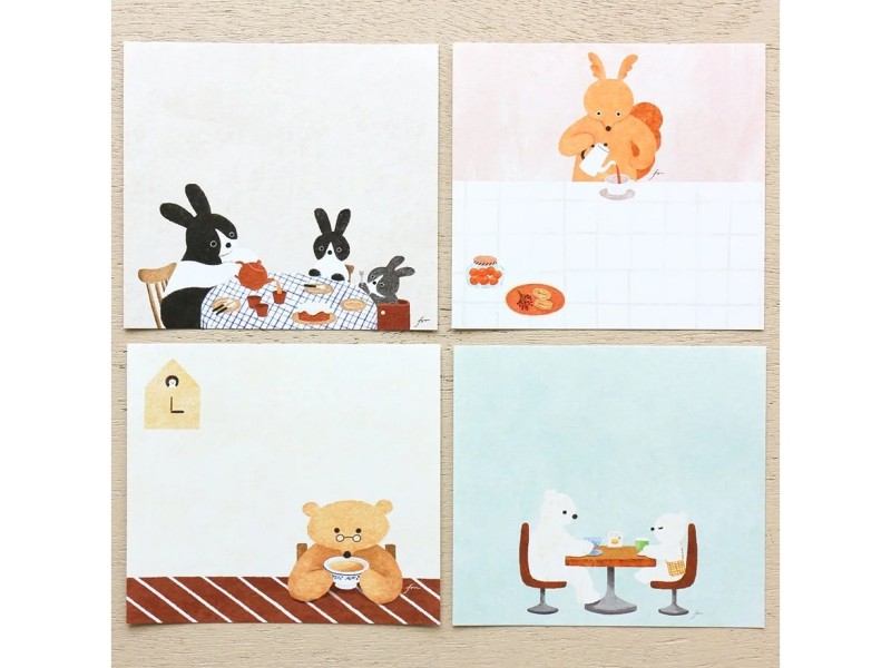 Cozyca x Mariko Fukuoka Memo Pad - Tea Time