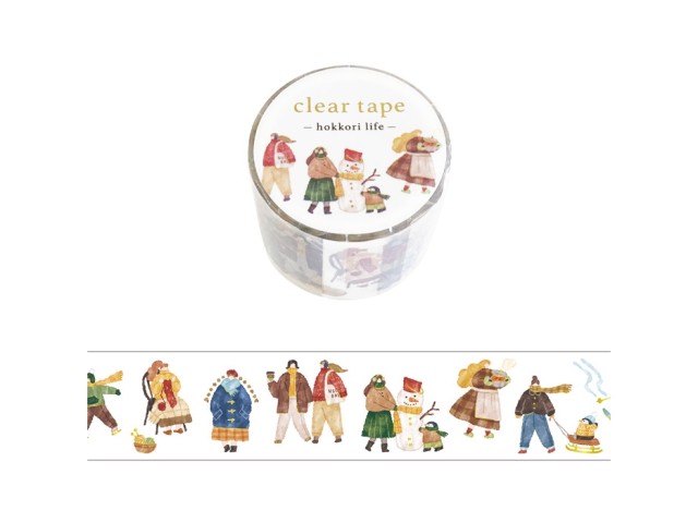 Pre-Order Mindwave Clear PET Tape Hokkori Life - Winter Clothes