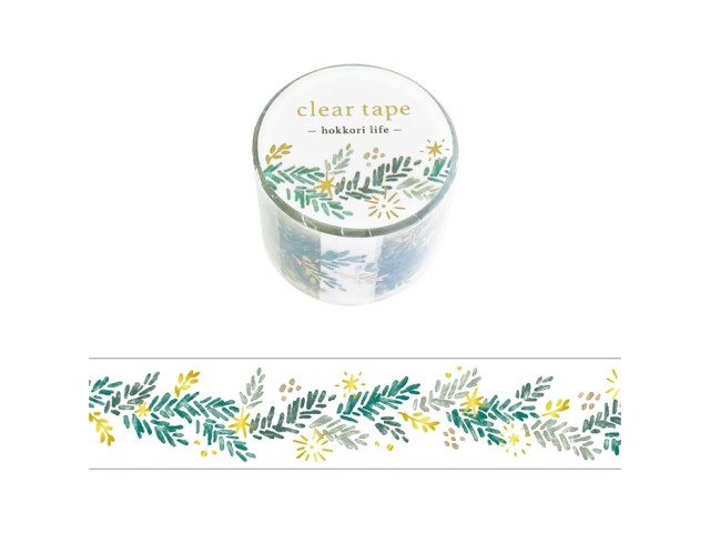 Pre-Order Mindwave Clear PET Tape Hokkori Life - Fir Wreath