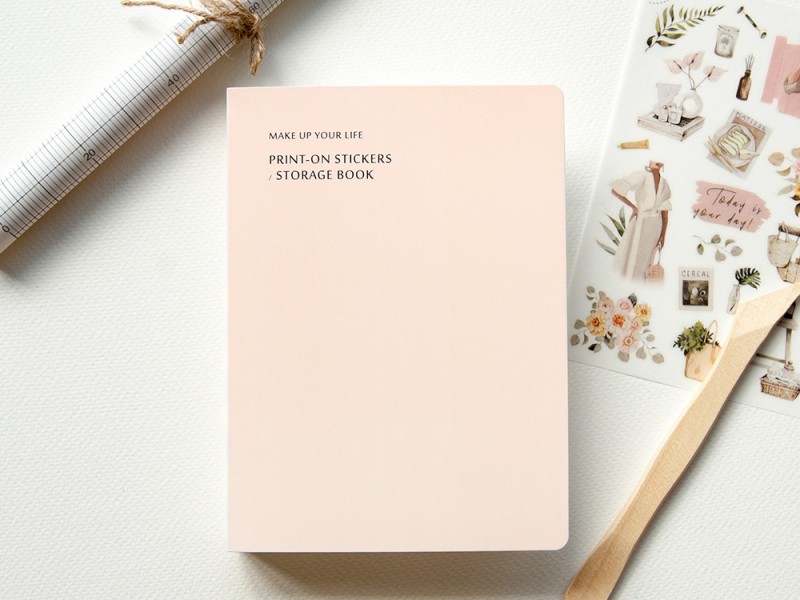 MU Sticker Storage Book - Nude Pink