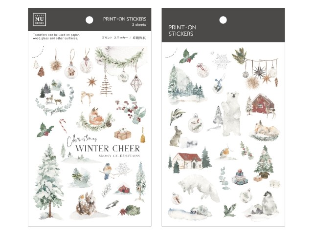 MU Print-On Transfer Stickers Winter Limited X1026