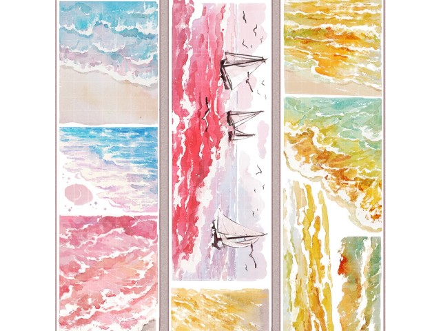 Notte Studio Washi Tape Sample - Pink Sea