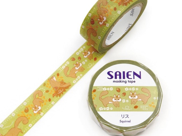 Saien Washi Tape - Squirrel