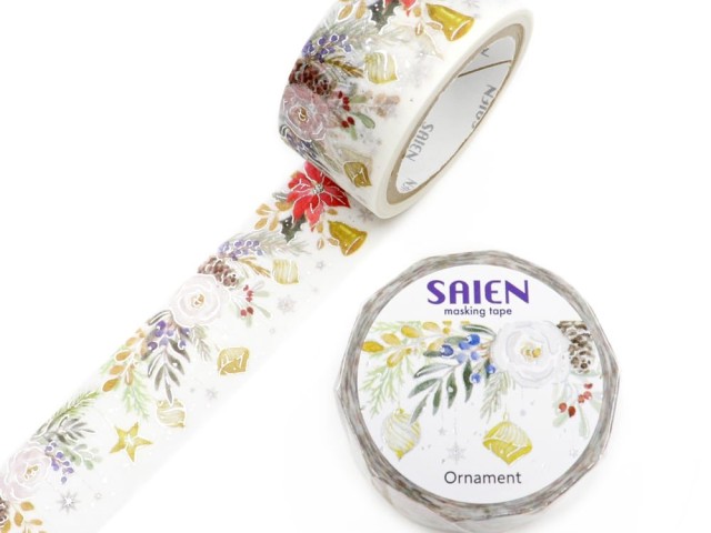 Saien Christmas Washi Tape - Ornament