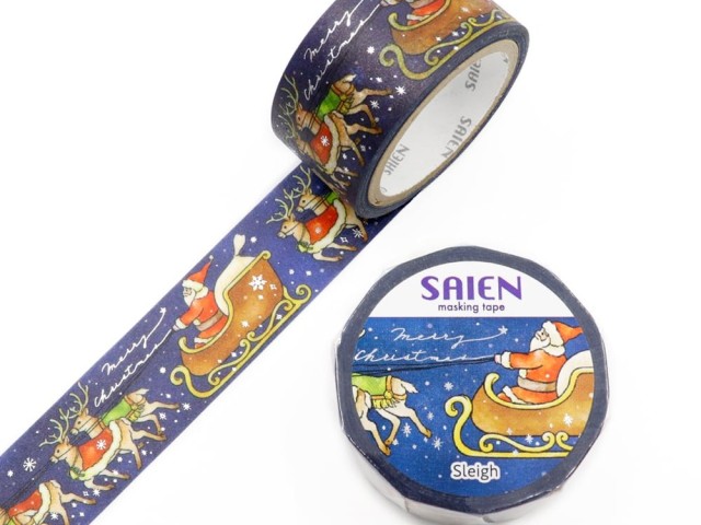 Saien Christmas Washi Tape - Sleigh