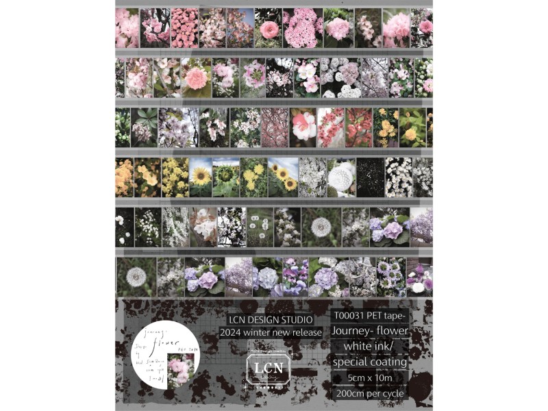 Pre-Order LCN Matte PET Tape Journey - Flower