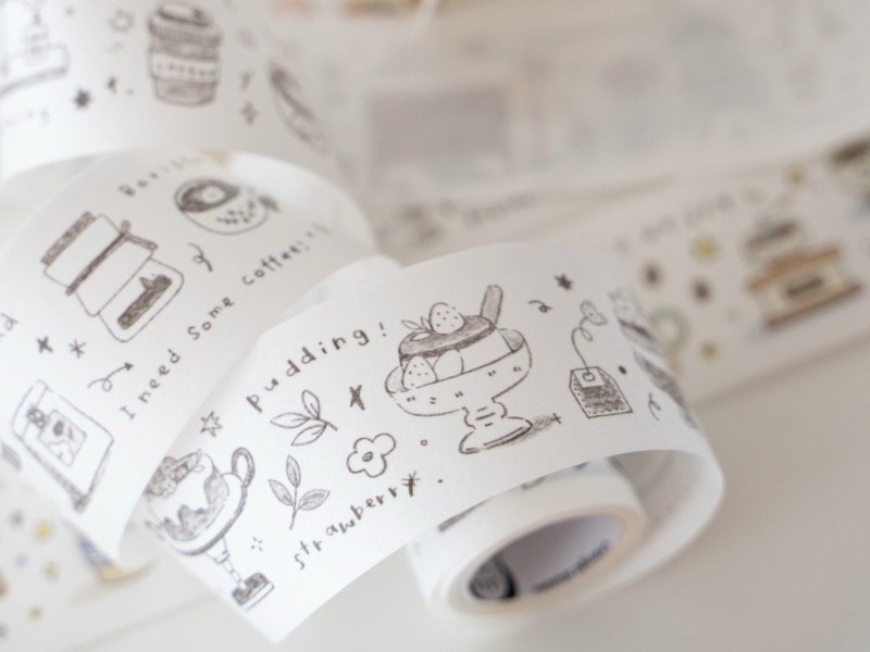 Orange Studio Washi Tape - Home Cafe