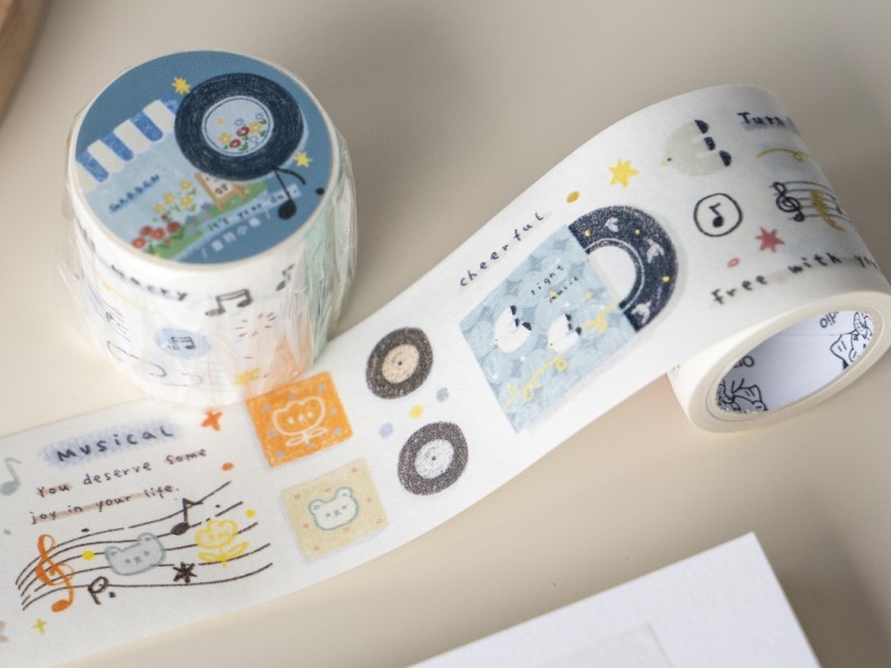 Orange Studio Washi Tape - Music Notes