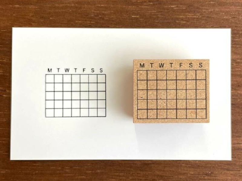 Stamp Marche Rubber Stamp - Calendar Small