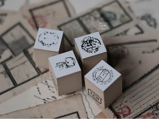 Pre-Order LCN Rubber Stamp Set - Mini Postage Marks 