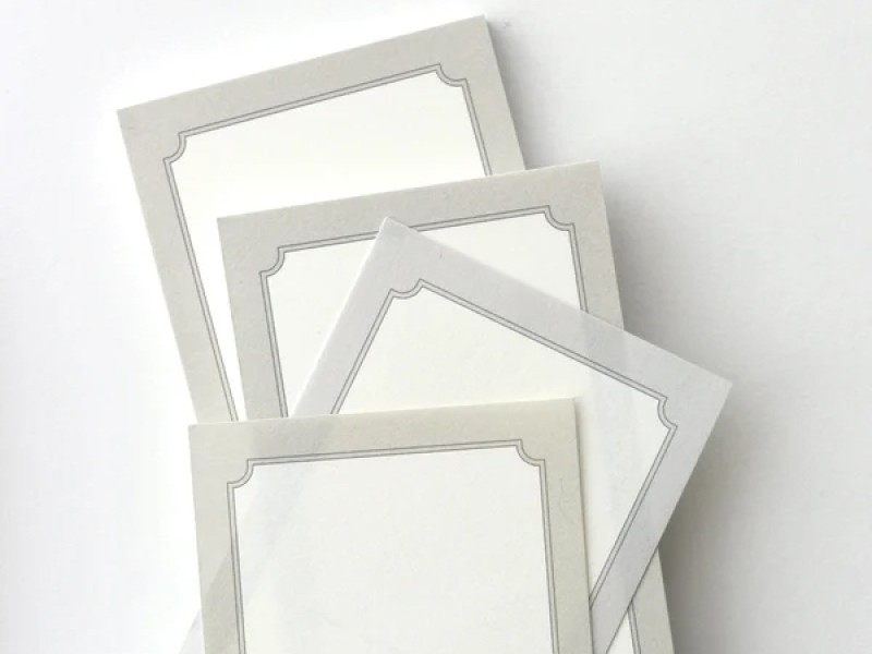 Nyret Frame Memo Pad - Grey And Dusty Pink