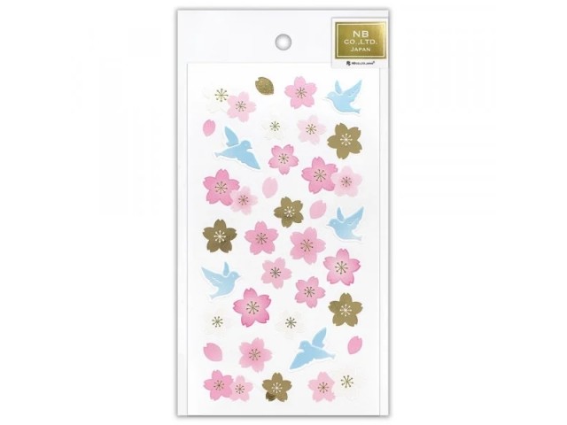 Pre-Order NB Co. Paper Stickers - Bluebird And Sakura