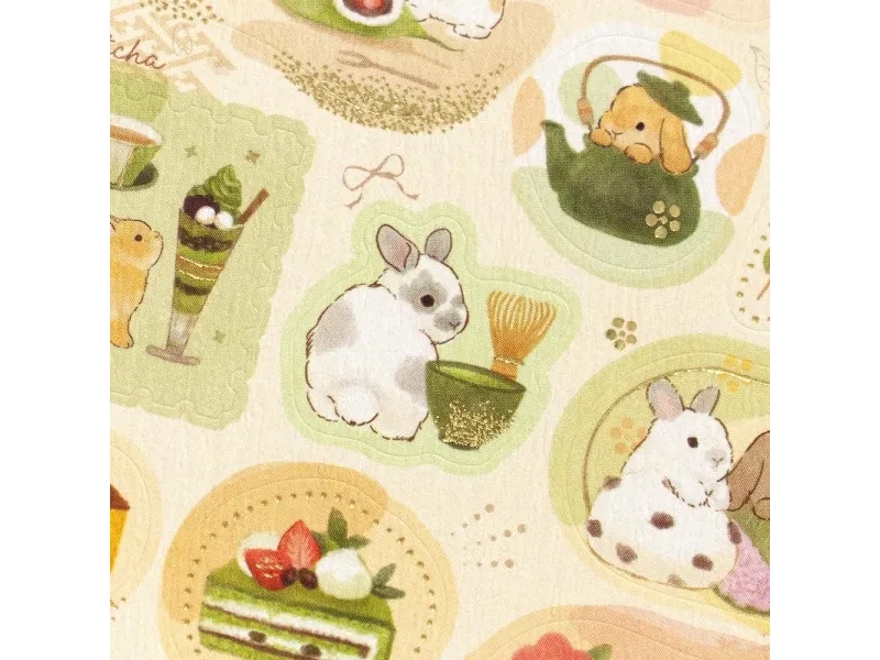 Pre-Order NB Co. Paper Stickers - Rabbits And Japanese Sweets