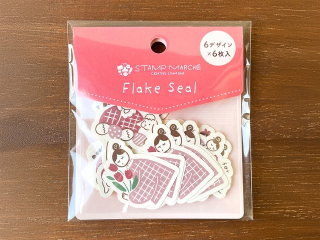 Stamp Marche Flake Stickers - Pink