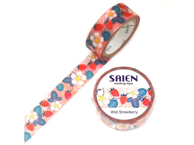 Pre-Order Saien Washi Tape - Wild Strawberry