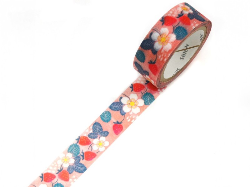 Pre-Order Saien Washi Tape - Wild Strawberry