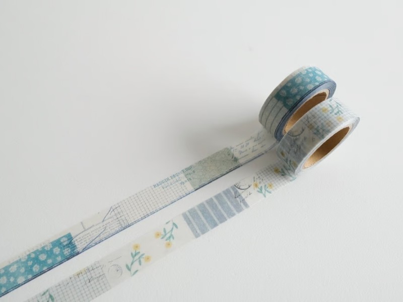 Yohaku CHECK&STIRIPE Washi Tape Winter Gifts 2024 - YC-023