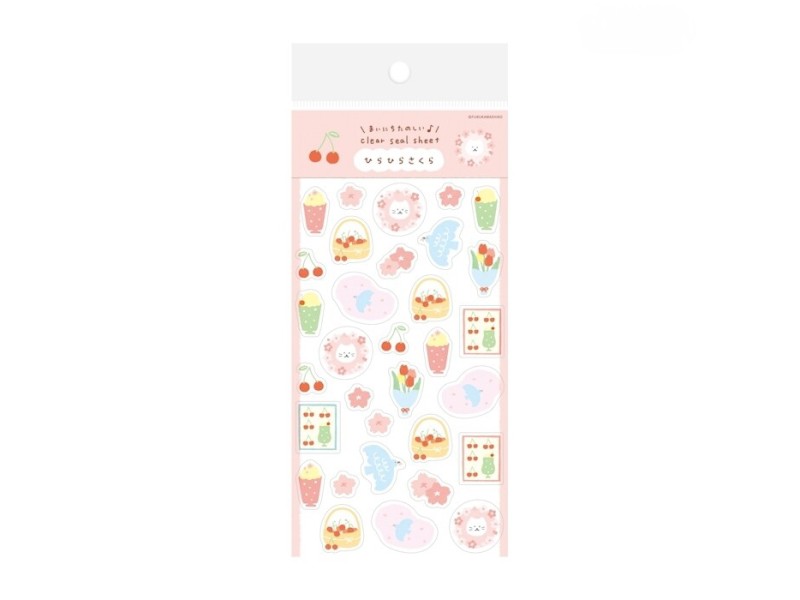 Pre-Order Furukawa Spring Limited Clear Stickers - Fluttering Sakura