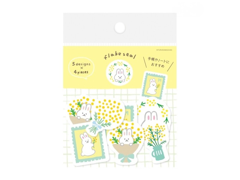 Pre-Order Furukawa Spring Limited Sticker Flakes - Mimosa Rabbit