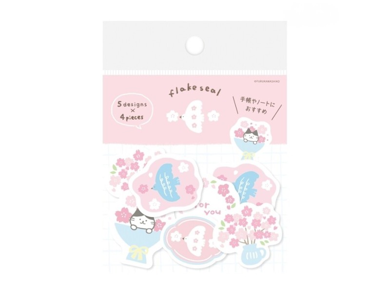 Pre-Order Furukawa Spring Limited Sticker Flakes - Gentle Sakura